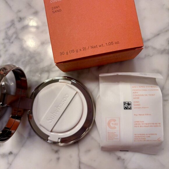 NEW Sulwhasoo Perfecting Cushion Airy 23N1 Sand (Full Size + Refill) - Picture 4 of 6